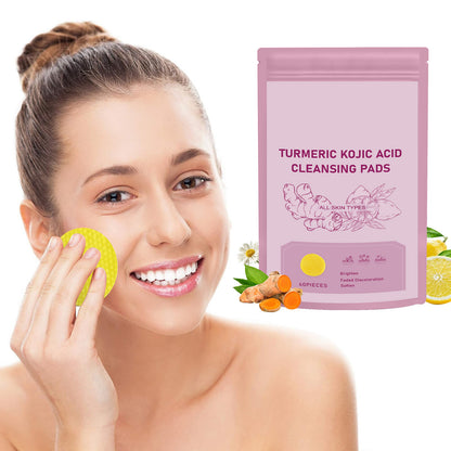 Premium Korean Cleansing Pads with Kojic Acid & Turmeric